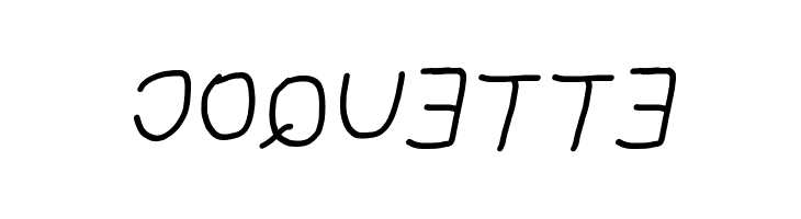 NumbBunny Reversed Italic  Free Fonts Download