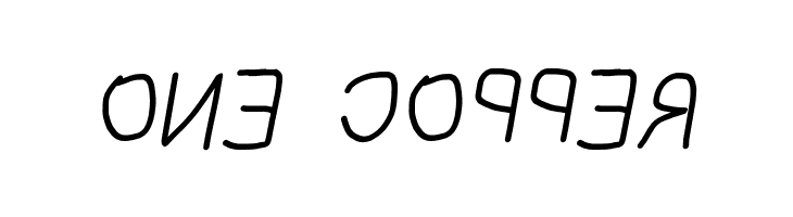 NumbBunny Reversed Italic  Free Fonts Download