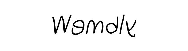 NumbBunny Reversed Italic  Free Fonts Download