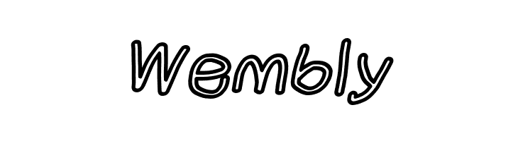 NumbBunny Bold Outline Italic  Free Fonts Download