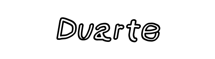 NumbBunny Black Outline Italic  Free Fonts Download