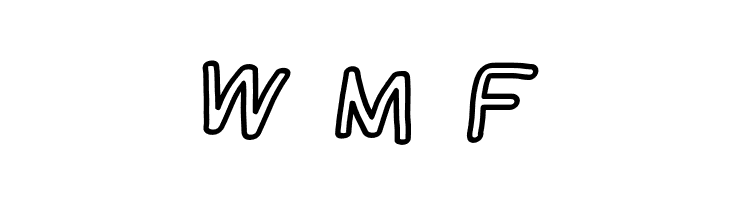 NumbBunny Black Outline Italic  Free Fonts Download