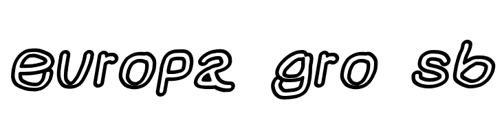 NumbBunny Black Outline Italic  Free Fonts Download