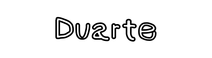 NumbBunny Black Outline  Free Fonts Download