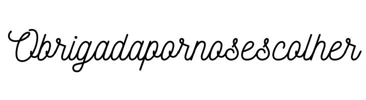 Obrigadapornosescolher Nickainley Font