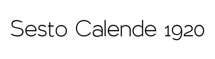 Sesto%2BCalende%2B1920 Larke Sans Light Font
