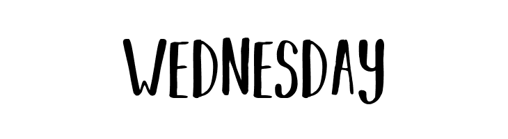 wednesday BEARHUGSBYRATTICSASSIN-Regular Font
