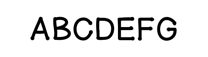 GelDoticaPlainLowerCaseThick  Free Fonts Download