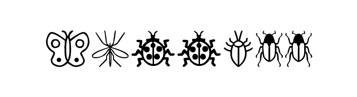 Insect Icons  Free Fonts Download