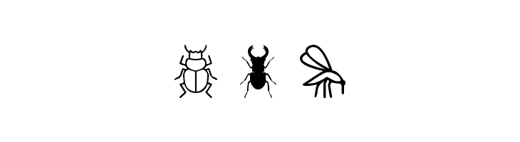 Insect Icons  Free Fonts Download