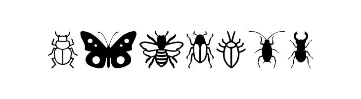 Insect Icons  Free Fonts Download