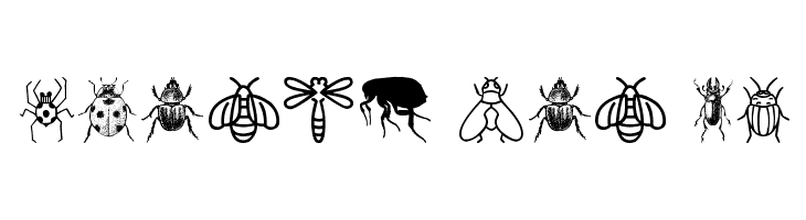 Insect Icons  Free Fonts Download