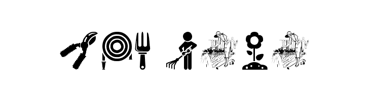 Garden Icons  Free Fonts Download