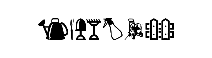 Garden Icons  Free Fonts Download