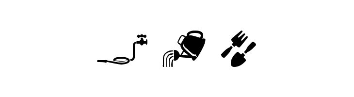 Garden Icons  Free Fonts Download
