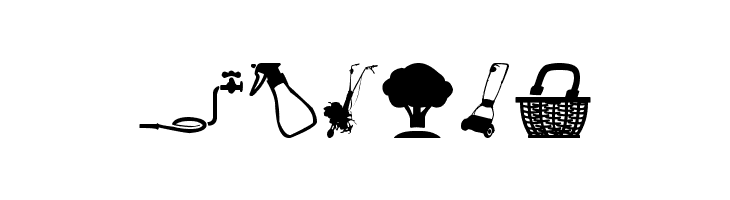 Garden Icons  Free Fonts Download