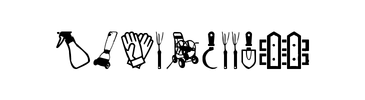 Garden Icons  Free Fonts Download