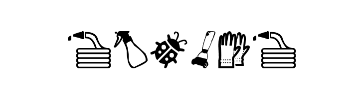 Garden Icons  Free Fonts Download