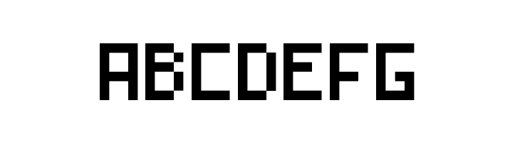ABCDEFG Endlesstype 8-bit Regular Font