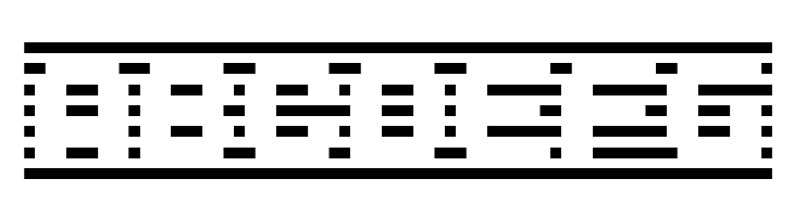 D3 DigiBitMapism type B  Free Fonts Download