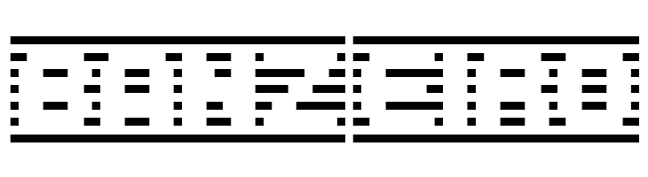 D3 DigiBitMapism type B  Free Fonts Download