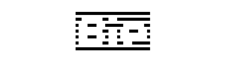 D3 DigiBitMapism type B  Free Fonts Download