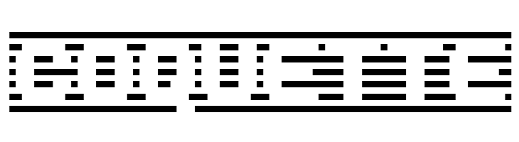 D3 DigiBitMapism type B  Free Fonts Download