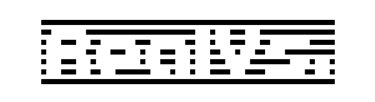 D3 DigiBitMapism type B  Free Fonts Download