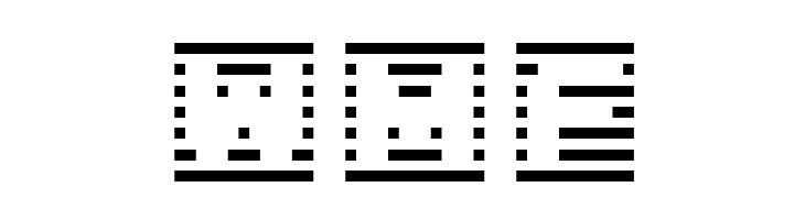 D3 DigiBitMapism type B  Free Fonts Download