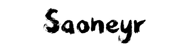 Saoneyr Messy Artist Font