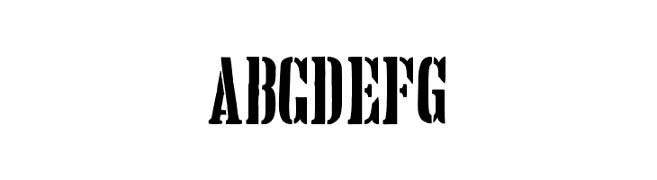 Hand Printing Press Stencil_demo  Free Fonts Download