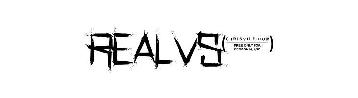 RealHorror-Regular  Free Fonts Download