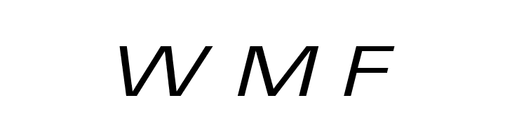 Waukegan LDO Extended Oblique  Free Fonts Download