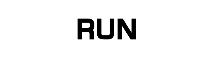 RUN Waukegan LDO Black Font