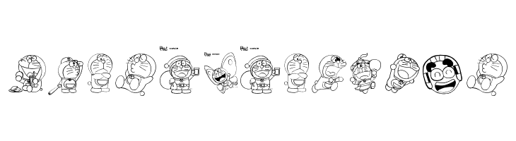 Doraemon-slalala  Free Fonts Download