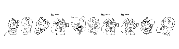 Doraemon-slalala  Free Fonts Download