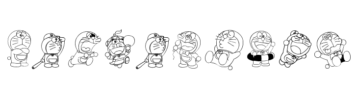 Doraemon-slalala  Free Fonts Download