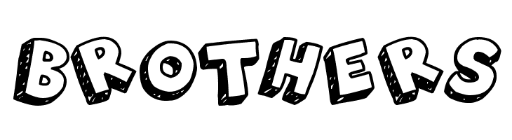 3D Hand Drawns  Free Fonts Download