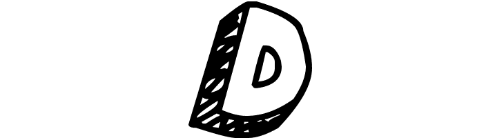 3D Hand Drawns  Free Fonts Download