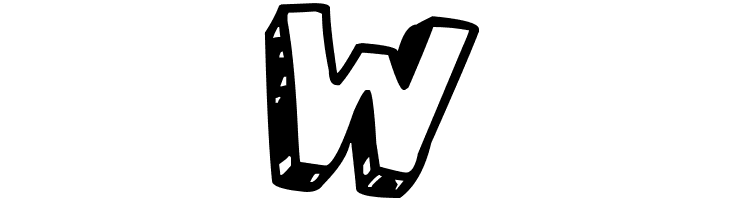 3D Hand Drawns  Free Fonts Download