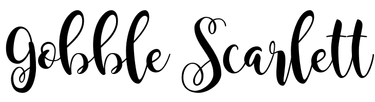 Gobble%2BScarlett Magnolia Sky Font