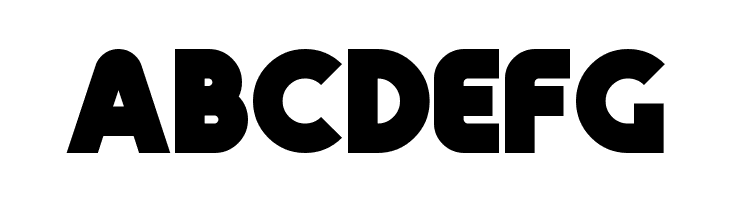 ABCDEFG Retro Mono Wide Font