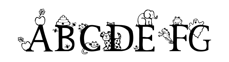 Kids Alphabet  Free Fonts Download