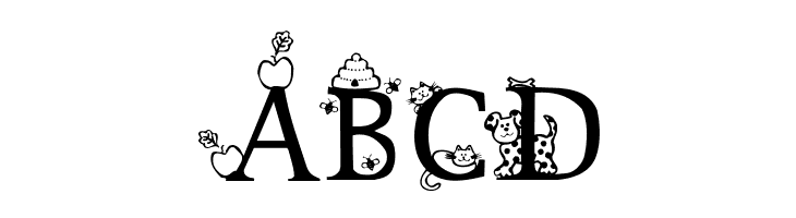 Kids Alphabet  Free Fonts Download