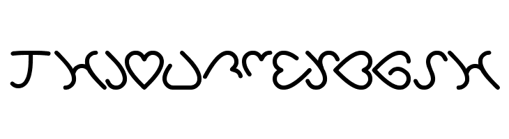 i love you  Free Fonts Download