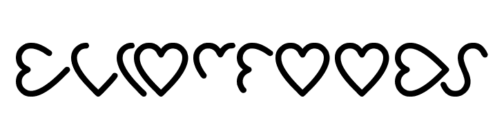 i love you  Free Fonts Download