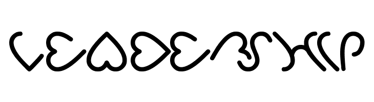 i love you  Free Fonts Download