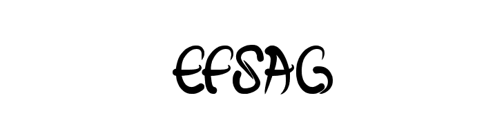EFSAG fish bone Font