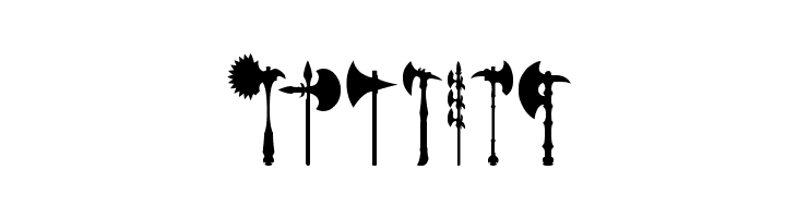 axe for warrior  Free Fonts Download