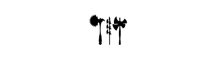 axe for warrior  Free Fonts Download